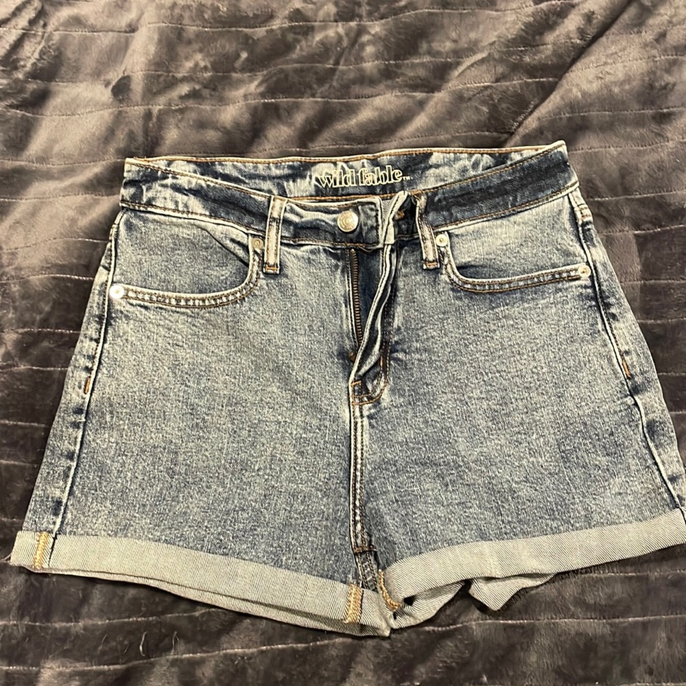 Denim shorts